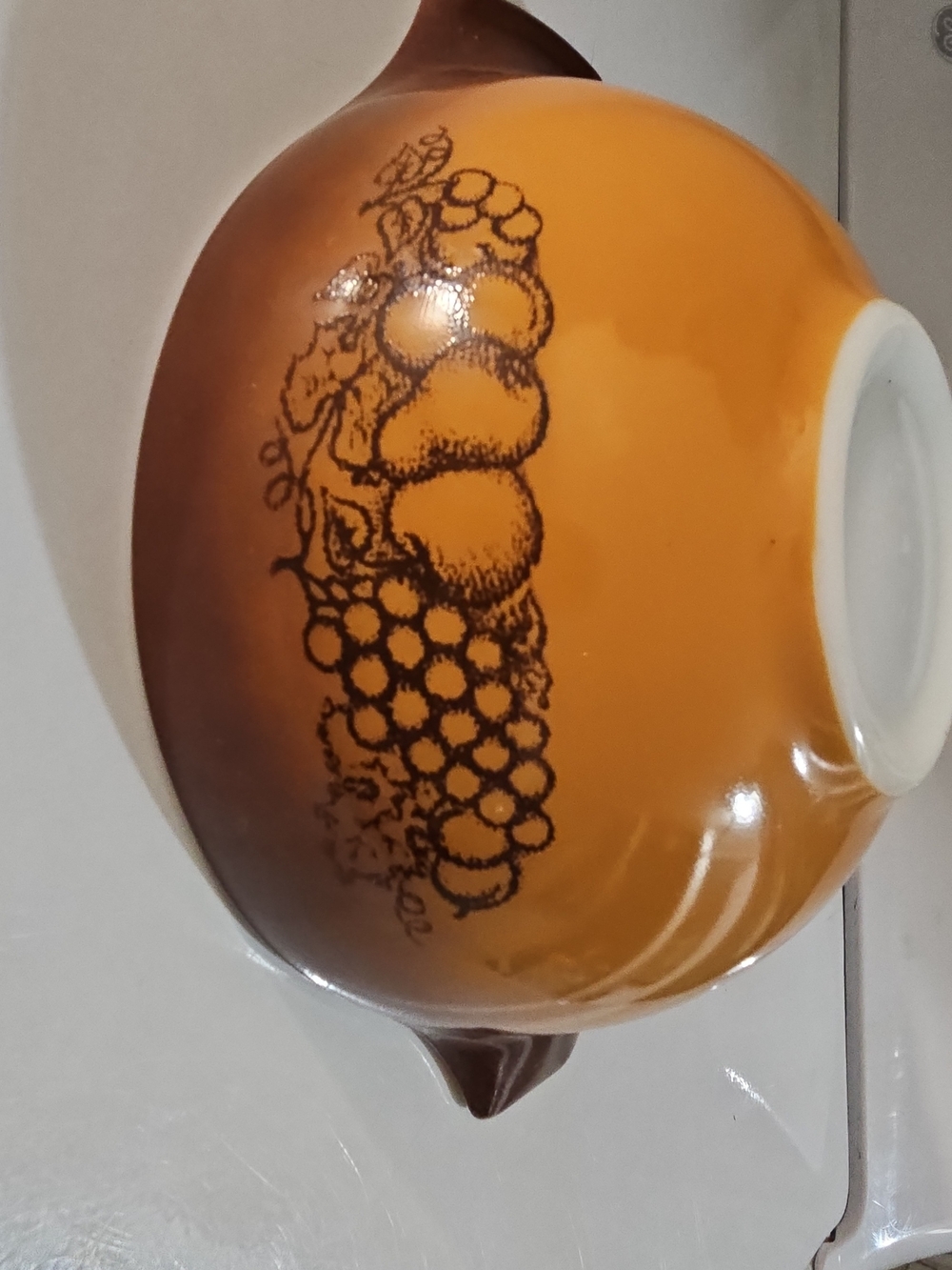 Pyrex Cinderella Mixing Bowl Old Orchard Pattern